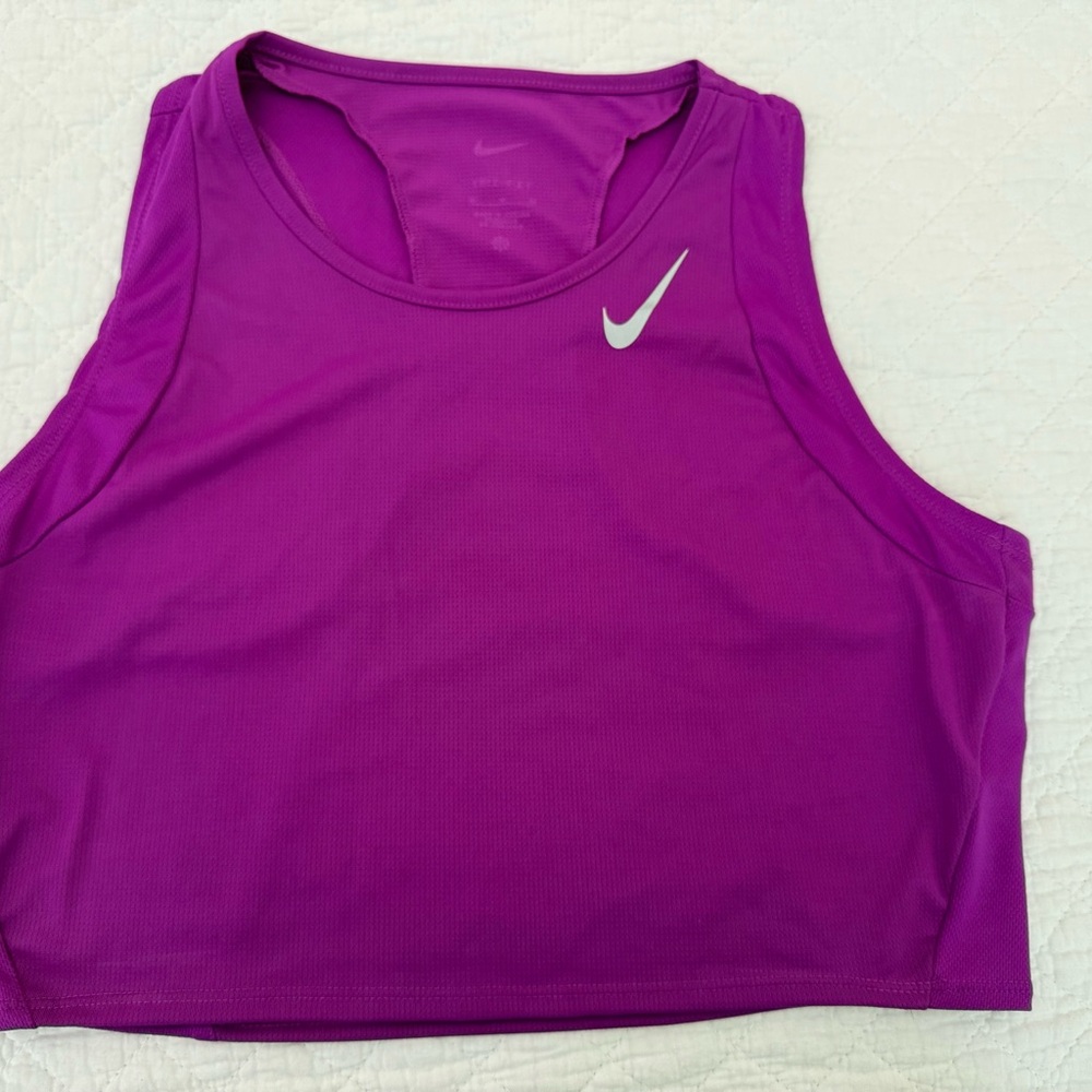 Nike Magenta Athletic Crop Tank Top